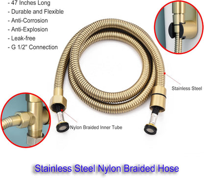 Matte Black Senhozi Toilet Bidet Sprayer, Sprayer Attachment with Stainless Steel Hose for Personal Hygiene, Handheld Toilet Sprayer for Baby Cloth Diaper and Bathroom Spray for Pet Shower Baby Shower