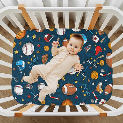Baby Crib Sheet Cute Goose Flowers Crib Mattress for Boys and Girls Playard Sheet Soft Breathable Fitted Baby Mattress Cover 52x28in