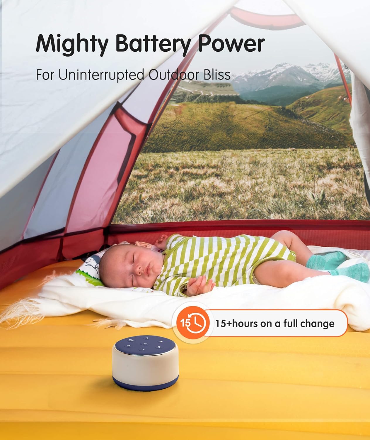 FamiSym White Noise Sound Machine Baby for Sleeping with Night Light – 34 Soothing Sounds, Rechargeable White Noise Machine for Kids Adults, Portable Lullaby Sleep Machine Baby Soother Home Travel