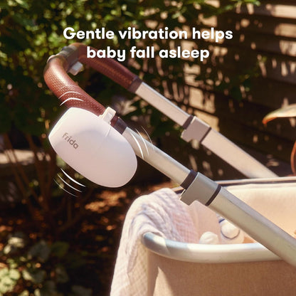 Frida Baby 2-in-1 Portable Sound Machine for Baby + Nightlight | White Noise Sound Machine for Baby with 5 Soothing Sounds & 3 Nightlight Modes | Travel Sound Machine Attaches to Strollers, Car Seats