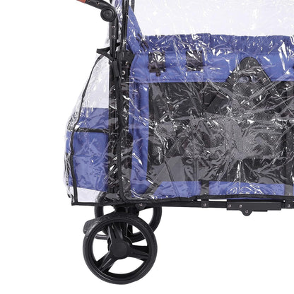 SeedFuture Raincover for W2 Stroller Wagon, Rain Cover Compatible with WONDERFOLD W2, Waterproof, Windproof, Protect from Dust and Snow