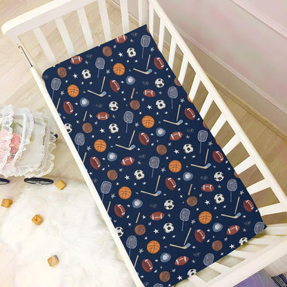 Baby Crib Sheet Cute Goose Flowers Crib Mattress for Boys and Girls Playard Sheet Soft Breathable Fitted Baby Mattress Cover 52x28in