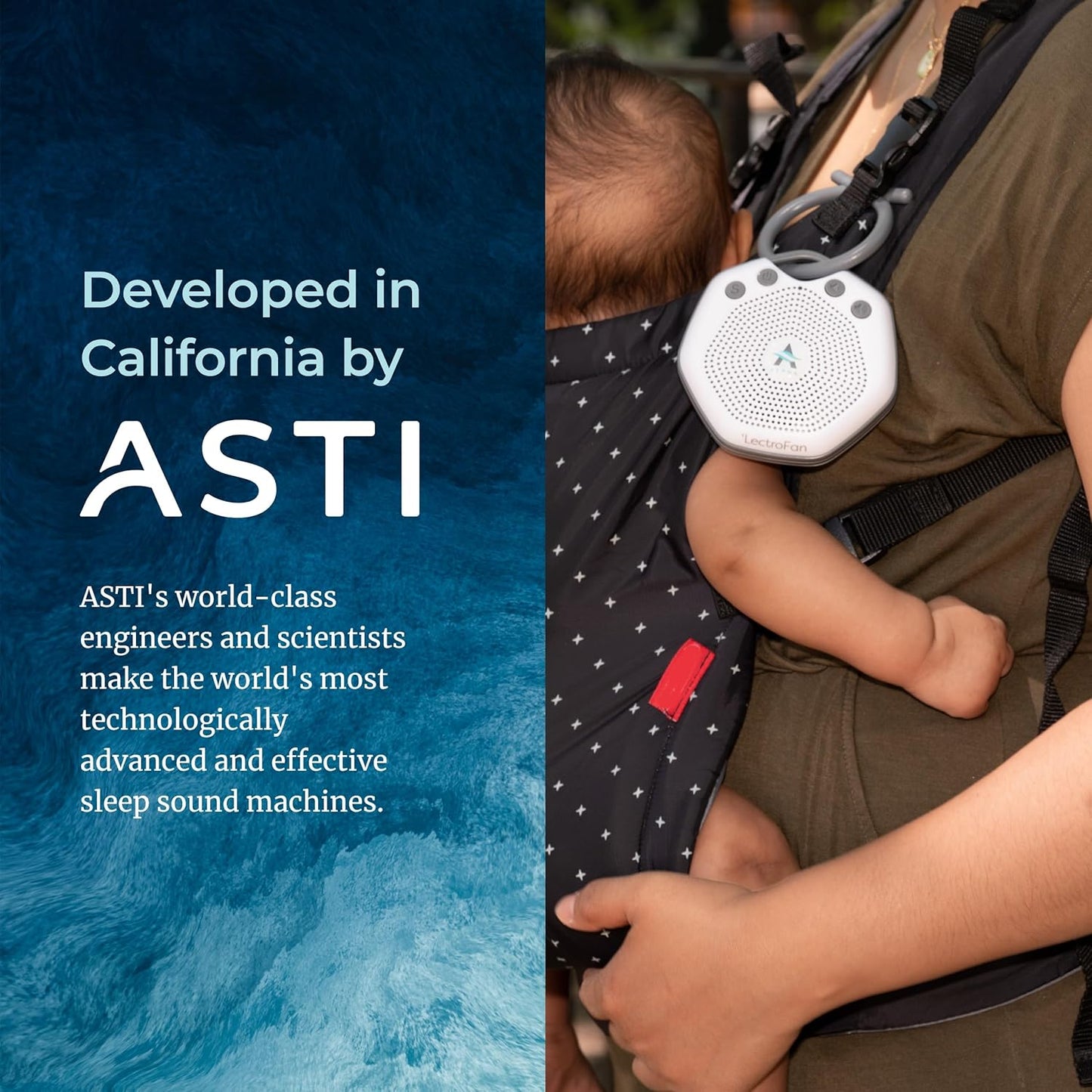 Adaptive Sound Technologies LectroFan Alpha - White Noise Machine to Support Restful Sleep - Blocks Ambient Sound - Built-in Lullabies - Convenient Clip Attachment - Portable Relaxation Support