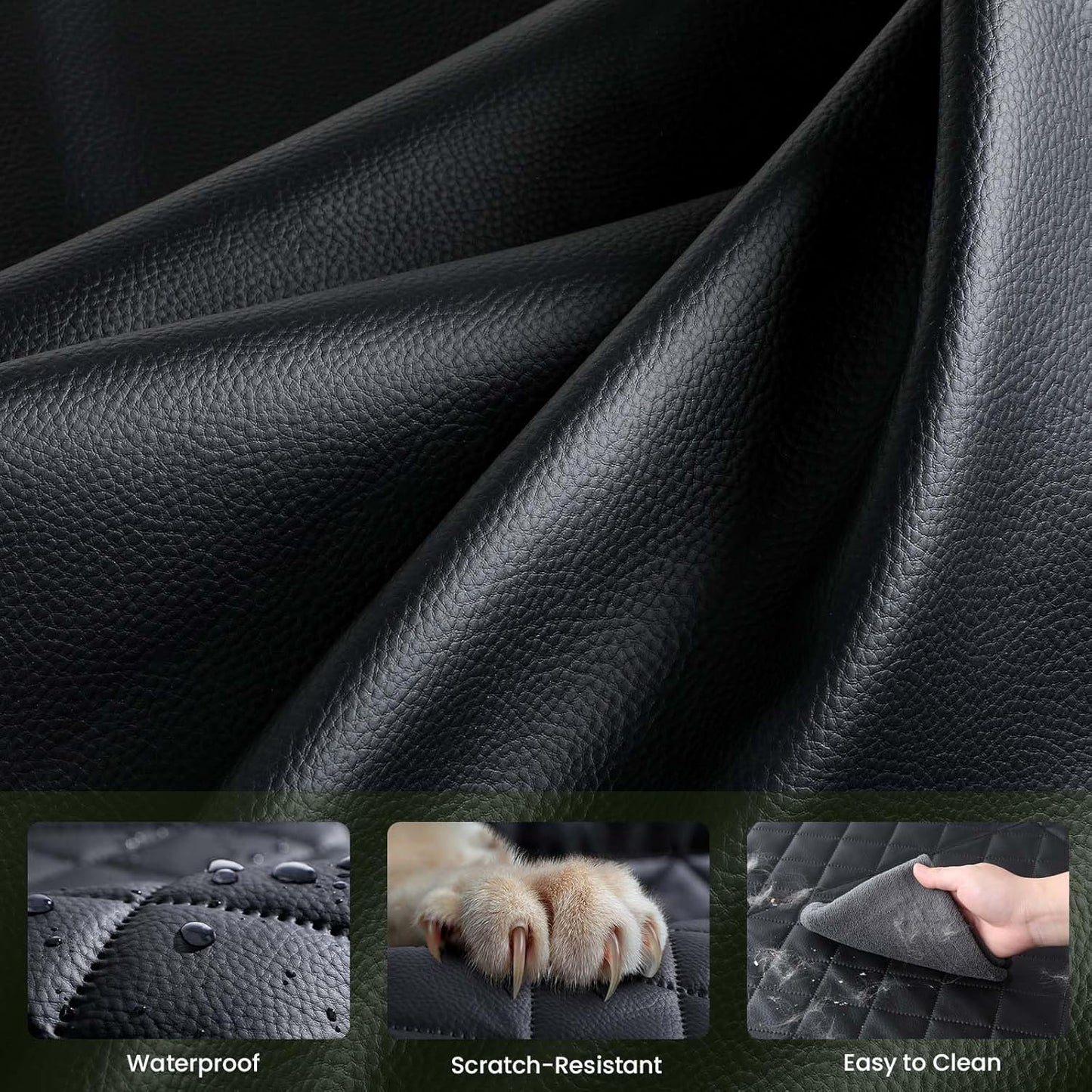 2-in-1 Dog Car Seat Cover for Back Seat, Transform to Passenger Mode - Dog Car Seat, Waterproof, Scratch-resistant, Support to 330lbs, for Outdoor Activities, Travel, to the Vet, for Cars/SUV/Truck