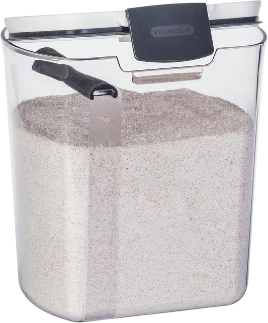 ProKeeper 1 Quart Airtight Powdered Sugar Storage Container – Grey, BPA-Free Plastic