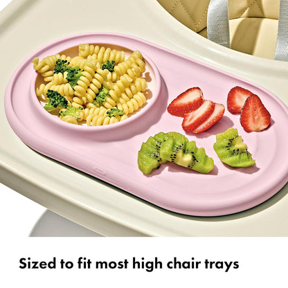 OXO Tot Textured Suction Plate & Spoons Set, Baby Led Weaning Supplies