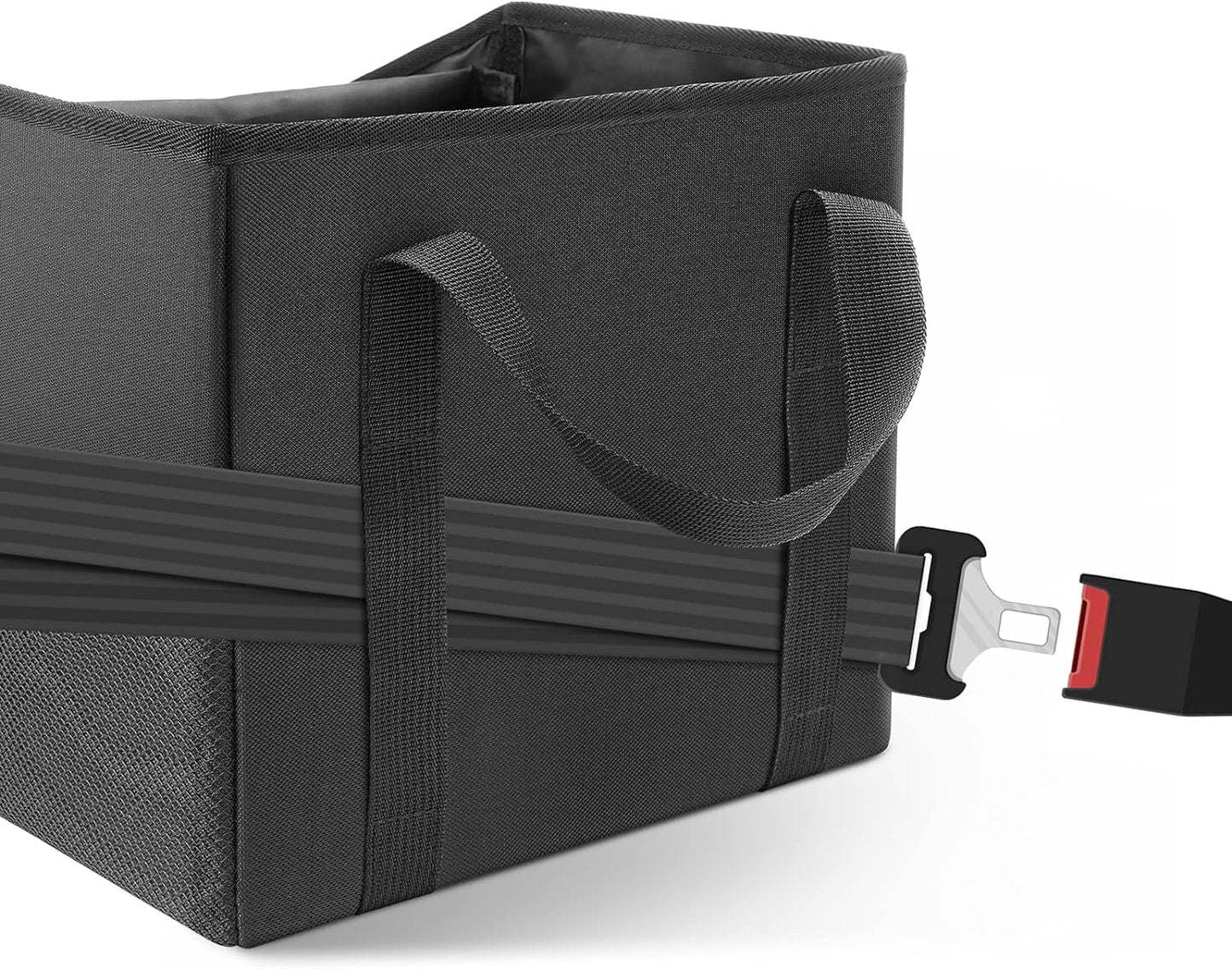 Car Organizer - Automotive Organizer for Front And Back Seat or Floor, Car Caddy Organizer with Divide, Handles and Multiple Mesh Pockets