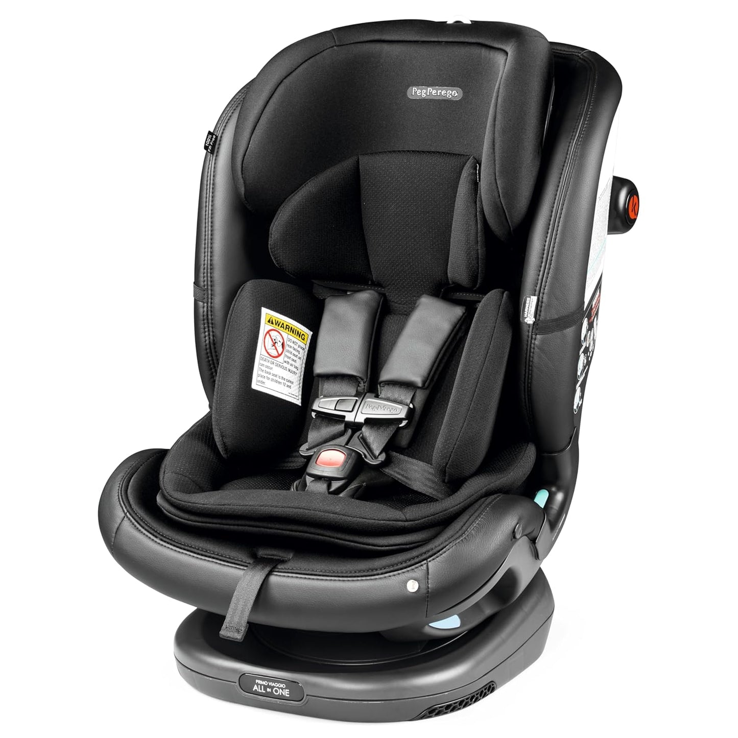 Peg Perego Primo Viaggio All-in-One Convertible Car Seat – Newborn to 10+ Years – 5-120 lbs – Height Adjustable & Slim, 100% FR-Free, Made in Italy, Astral (Beige)