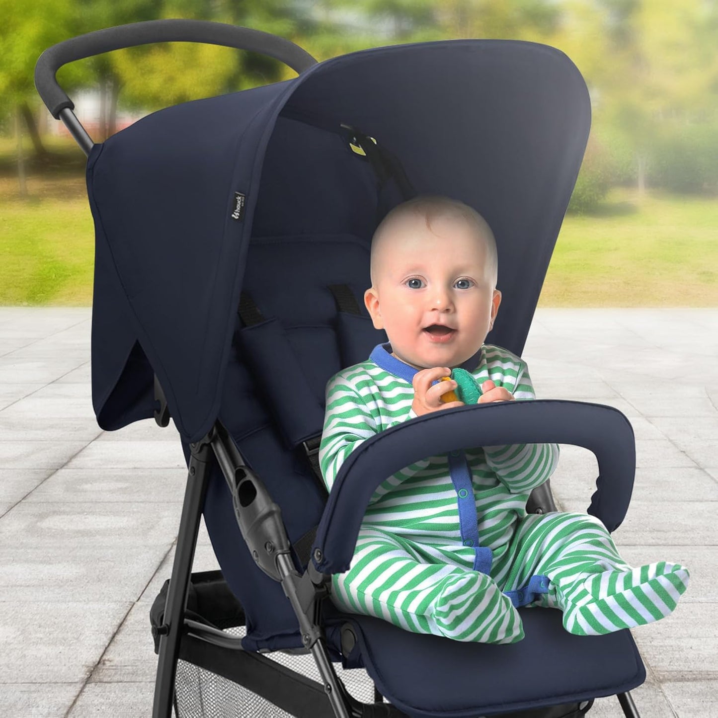 hauck Lightweight and Compact Travel Baby/Toddler Foldable Stroller, Sport, Dark Olive