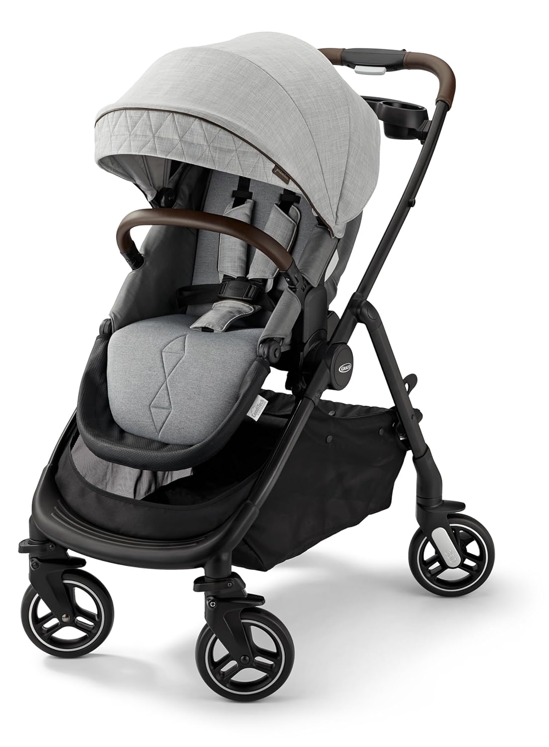 Graco Merge 360 Baby Stroller - Front and Rear 360-Degree Rotating Wheels Infant Stroller for Easy Gliding and Tight Turns, Quick 1-Button Push Folding Stroller, Great Gift for New Parents