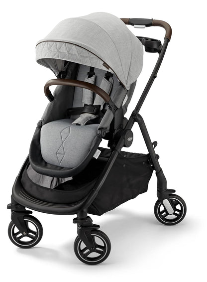 Graco Merge 360 Baby Stroller - Front and Rear 360-Degree Rotating Wheels Infant Stroller for Easy Gliding and Tight Turns, Quick 1-Button Push Folding Stroller, Great Gift for New Parents