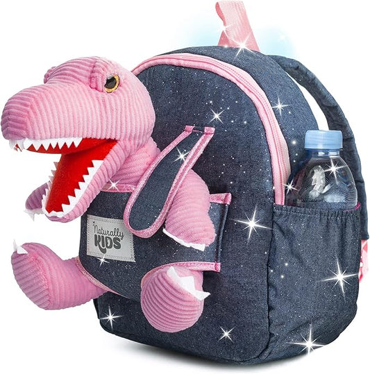 Pink Dinosaur Toys for Kids 5-7, Gifts for 5 Year Old Girls, 4 Year Old Girl Birthday Gift, Toddler Dinosaur Backpack
