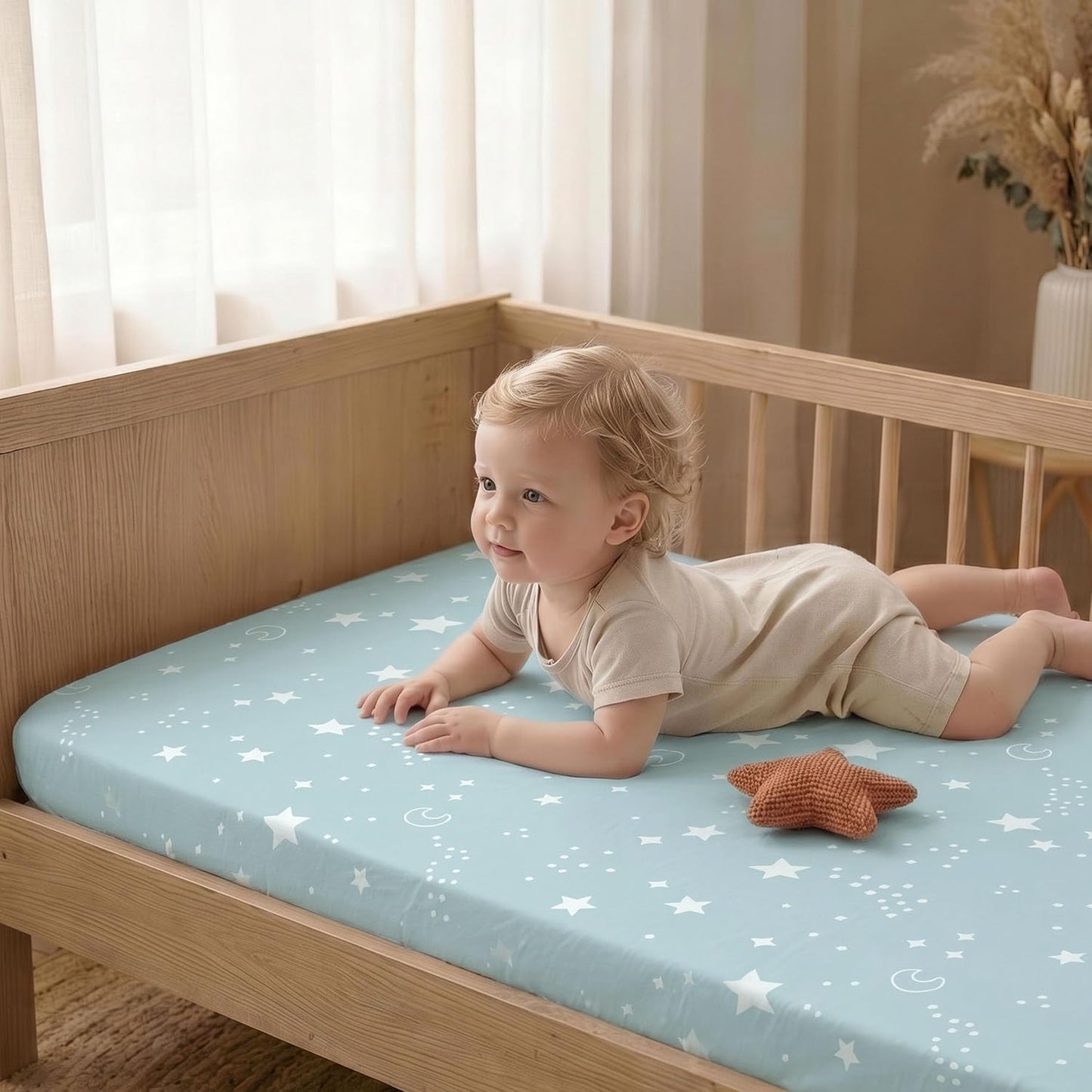 Bedside Sleeper Bassinet Fitted Sheets 20 x 33, 3 Pack Baby Delight Beside Me Dreamer,Babybond,Jimglo,koola,cowiewie,fodoss, Dream On Me Baby Square Bassinet, Pink Animal
