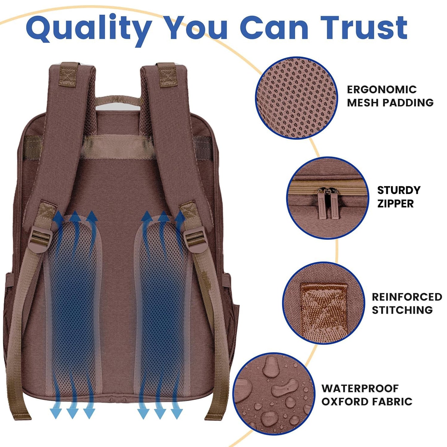 PILLANI Baby Diaper Bag Backpack - Large Waterproof Travel Diaper Bag for Boys & Girls, 16 Organizer Pockets with Changing Pad, Insulated Bottle Pockets & Stroller Straps, Baby Shower Gifts, Dinosaur