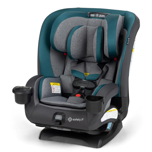 Safety 1st EverSlim 4-in-1 Convertible Car Seat, SecureTech Chest Clip, Ultra-Slim, 4-Mode Infant to Booster, Baby Car Seat, 5-100 lbs, Memory Foam, Office Space