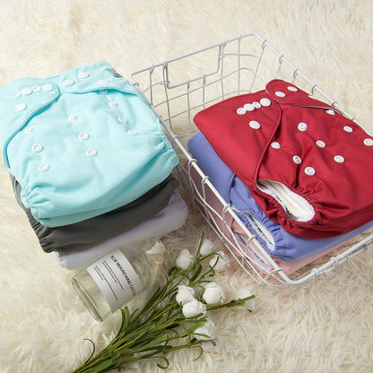 ALVABABY 12pcs Microfiber Inserts,Soft Cloth Diaper Liner,3-Layer Absorbent Inserts,Reusable for Baby Cloth Diapers 12T