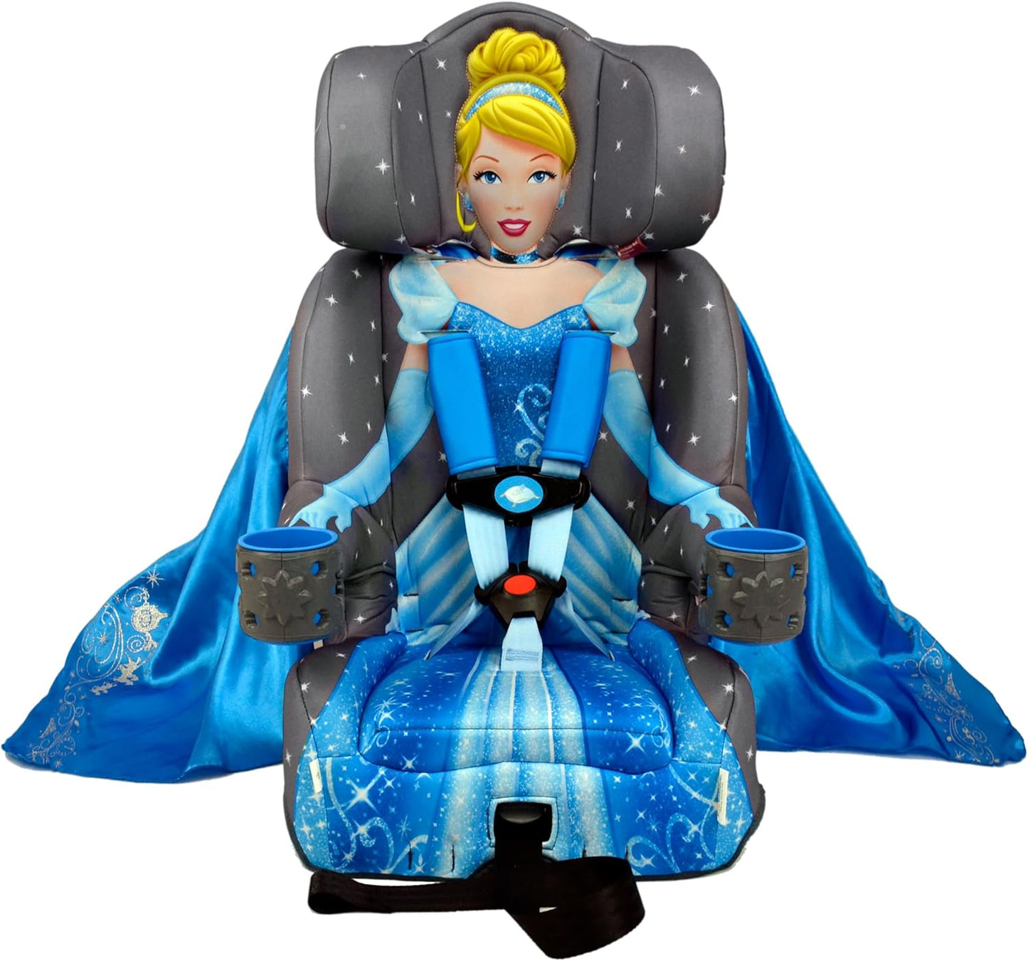 KidsEmbrace 2-in-1 Car Seat | Forward-Facing Harness (26.5–65 lbs) & Booster Mode (40–100 lbs) | Latch | Premium Fit with Multi-Position Headrest, Harness & Recline
