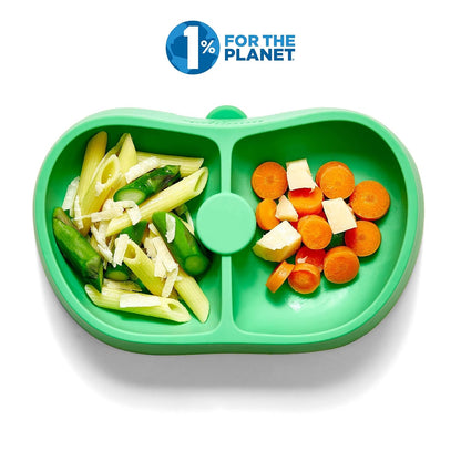 Nummy BOWL - Pure Silicone Bowl with Hidden Suction Cup for Babies and Toddlers | BPA and Phthalate Free | Microwave and Dishwasher Safe | Great Baby Gift (Blue, Puppy Pal Collection)