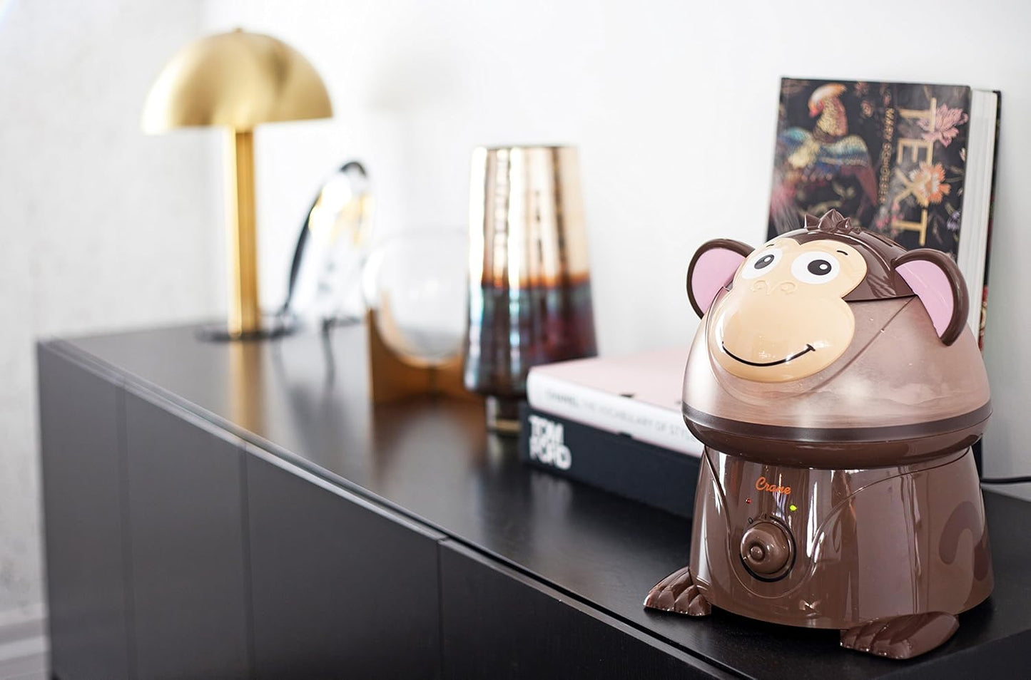 Crane Cute Animal Humidifier for Kids Bedroom and Nursery, Ultrasonic Cool Mist, 1 Gallon, Auto Shut Off, Cool Mist Humidifier