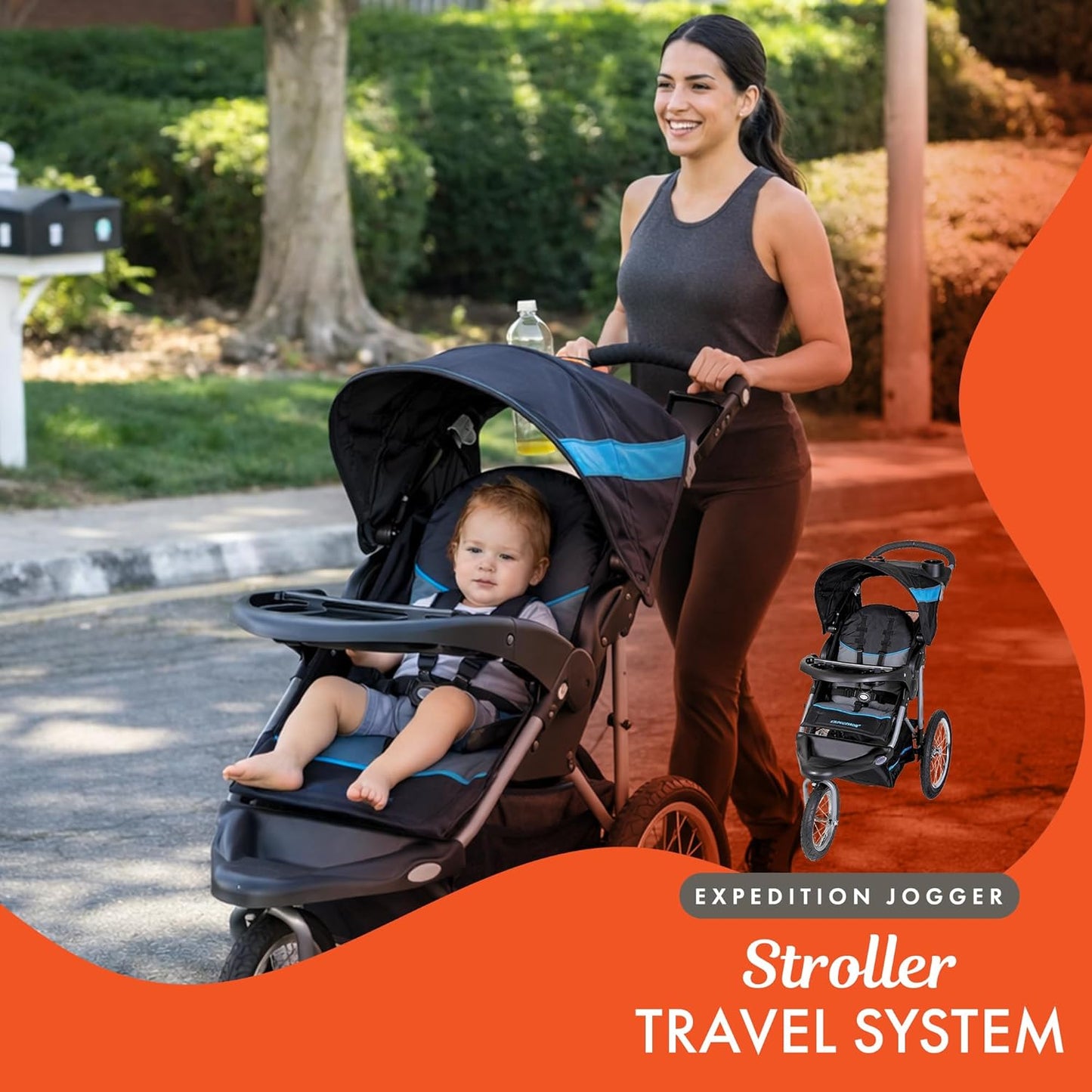 Baby Trend Expedition® Jogger, Dash Black