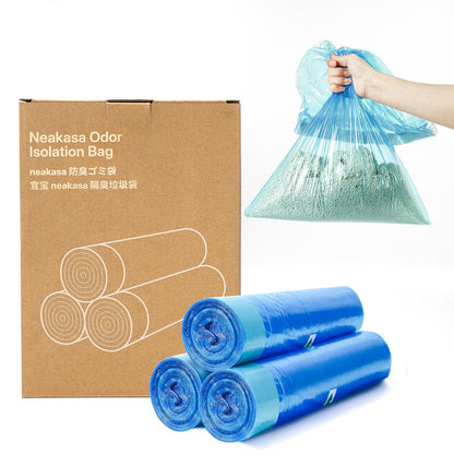 Neakasa PooGuard Litter Disposal Bin, 9.2L Trash Can for Cat Litter, Dog Waste & Diapers, with Viewing Window, Wider Opening, and 4-Month Refill Bag (Grey)
