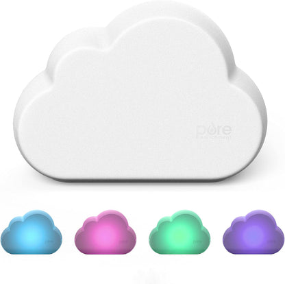 Pure Enrichment PureBaby Cloud Ultrasonic Cool Mist Humidifier Quiet Variable Mist for up to 24 Hrs Ideal for Baby Nurseries & Kids Bedrooms to Relieve Congestion Colds & Coughs, Night Light, BPA-Free