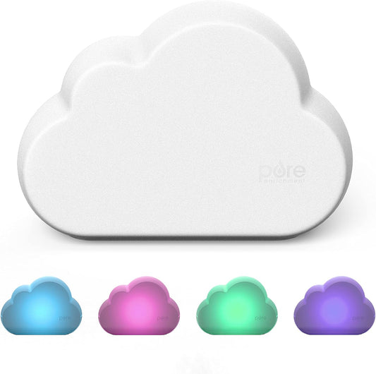 Pure Enrichment PureBaby Cloud Ultrasonic Cool Mist Humidifier Quiet Variable Mist for up to 24 Hrs Ideal for Baby Nurseries & Kids Bedrooms to Relieve Congestion Colds & Coughs, Night Light, BPA-Free