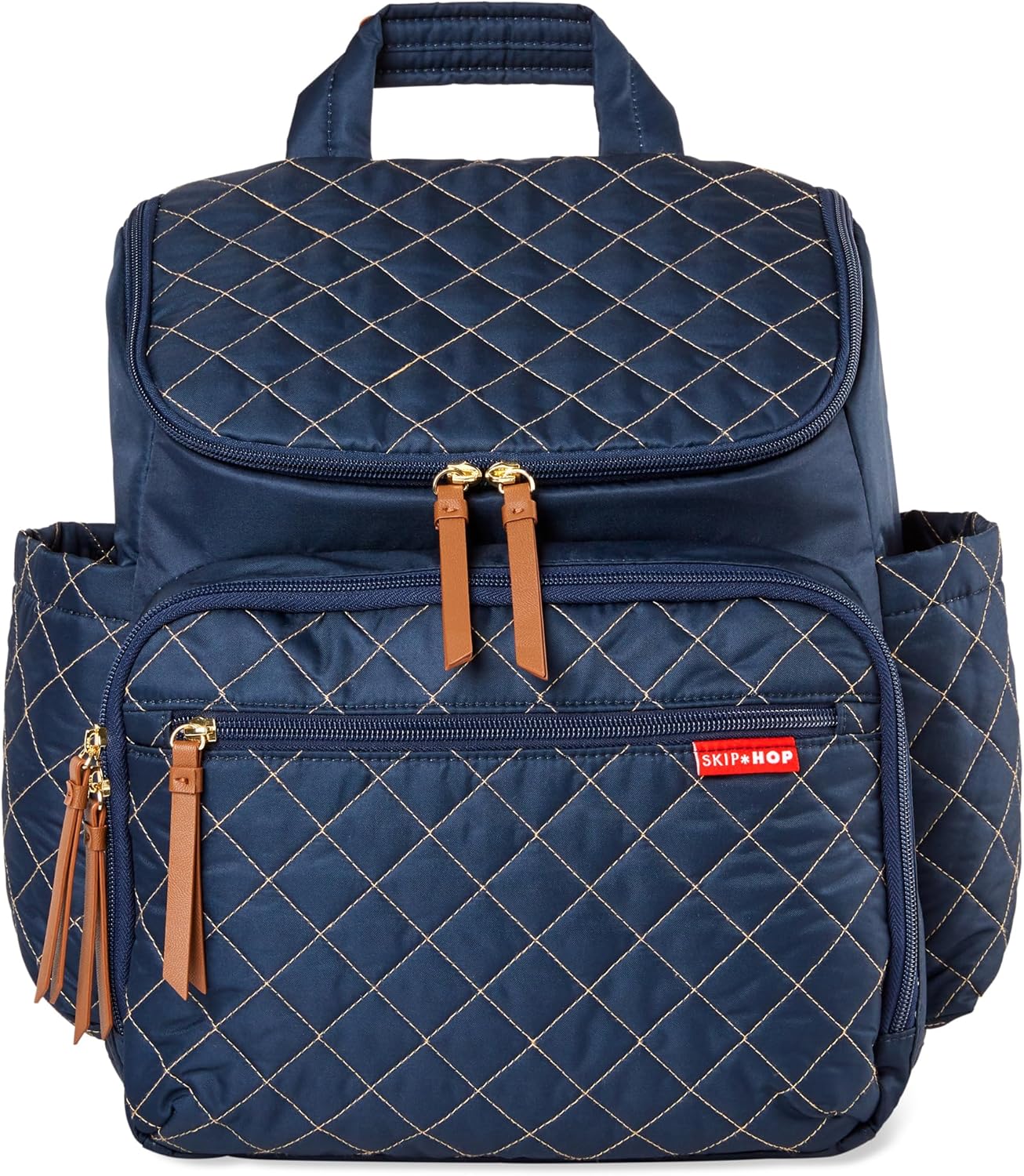 Skip Hop Diaper Bag Backpack: Forma, Multi-Function Baby Travel Bag with Changing Pad & Stroller Attachment, Jet Black
