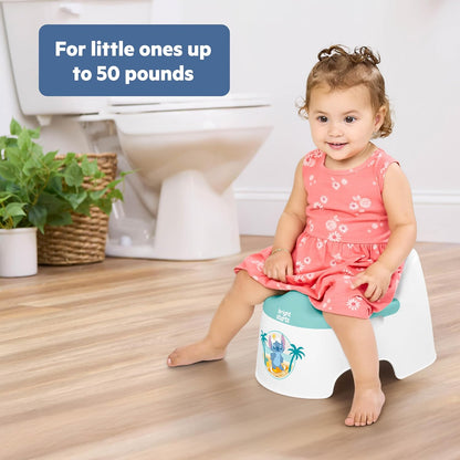 Bright Starts Disney Princess Full Comfort Potty Training Toilet, Easy Clean Removable Bowl, Splash Guard, High Back for Comfort & Stability, Toddlers up to 50 lbs