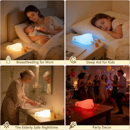 Cute Panda Night Light with White Noise, Sound Machine for Baby Sleeping Aid ,Toddler Sleep Trainer 4 Soothing Sleep Sounds,Timer/Dimmable Nursery Silicone Night Light, Cute Gifts for Kids Boys/Girls