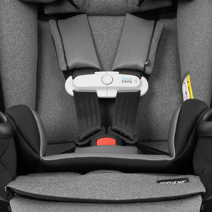 Evenflo Gold Revolve360 Extend All-in-One Rotational Car Seat with SensorSafe (Onyx Black)
