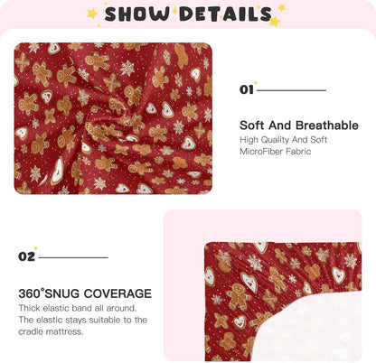 Baby Crib Sheet Cute Goose Flowers Crib Mattress for Boys and Girls Playard Sheet Soft Breathable Fitted Baby Mattress Cover 52x28in