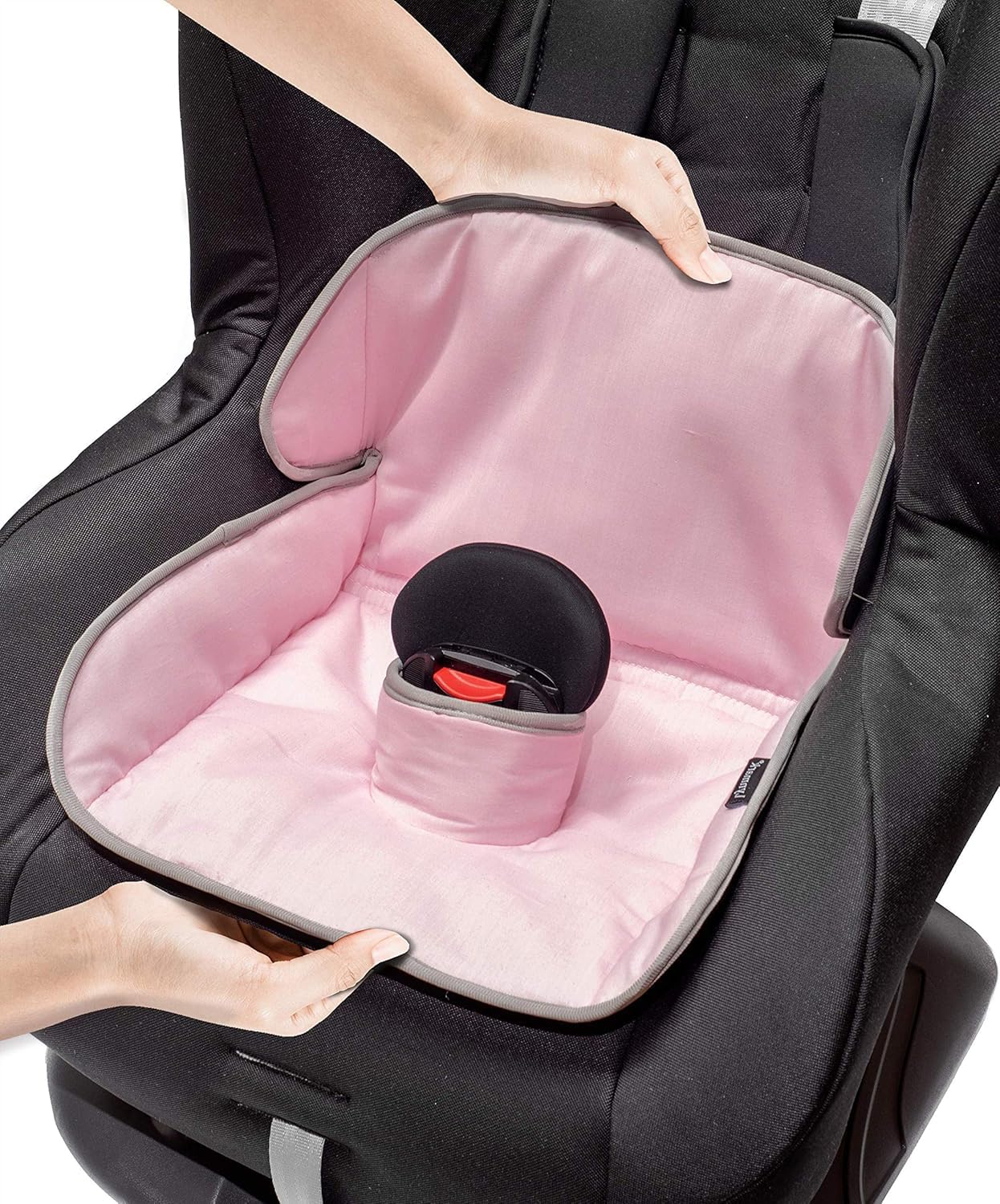Lynmark® Potty Training Car Seat Protector Cover - Waterproof Soft Piddle Pads for Toddlers and Baby Carseat - Travel-Friendly Universal Washable Liner Mat for Spills, Nappy Leaks, Accidents - Black
