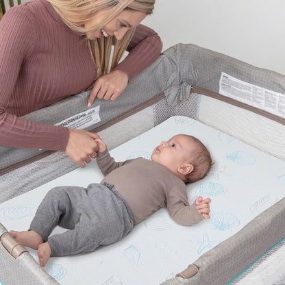 Pack and Play Mattress 38"x26"x3", Crib Mattress Pad for Playard, Pack n Play Mattress with Soft Breathable Washable Cover for Baby and Toddler