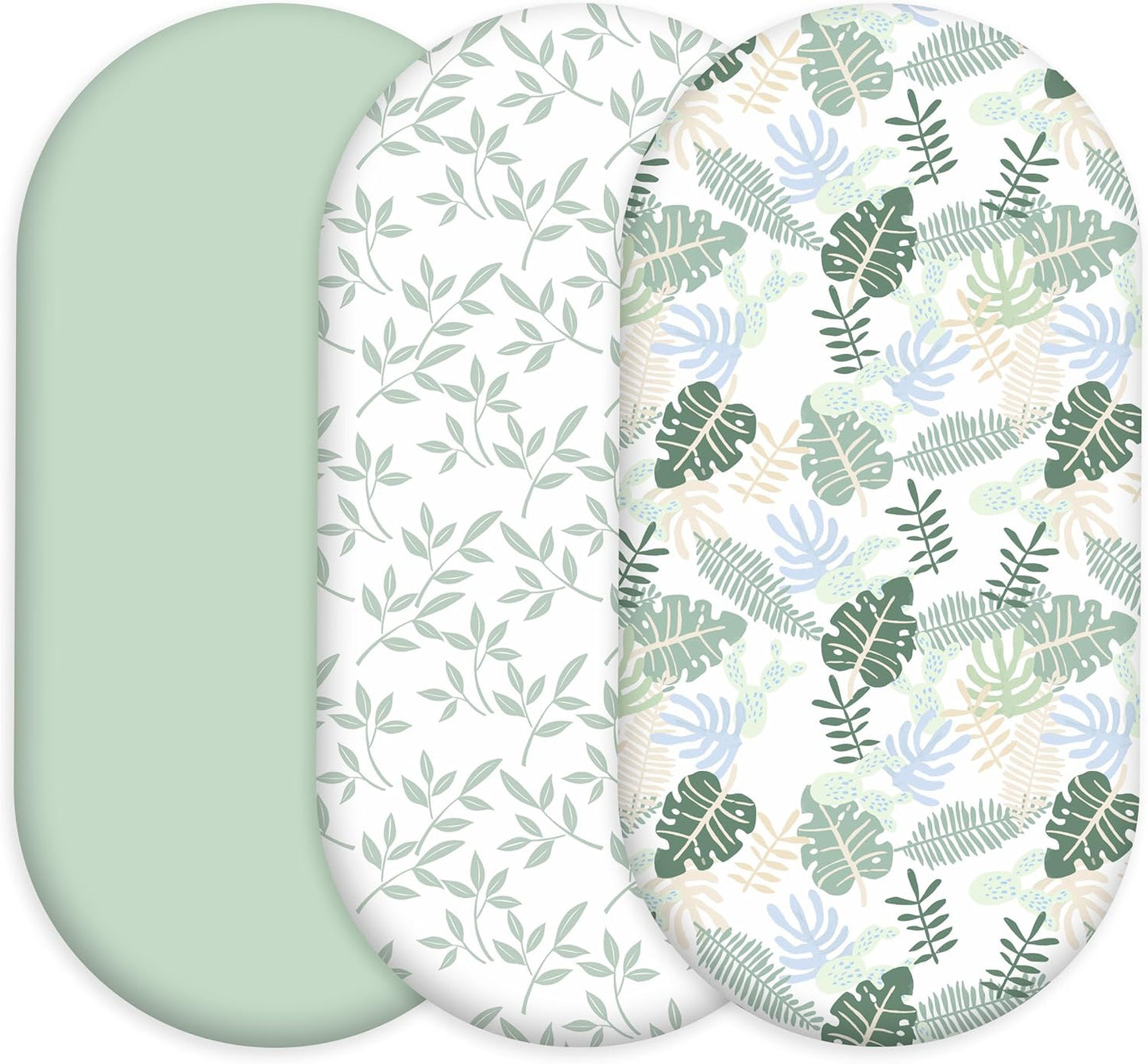 Bedside Sleeper Bassinet Fitted Sheets 20 x 33, 3 Pack Baby Delight Beside Me Dreamer,Babybond,Jimglo,koola,cowiewie,fodoss, Dream On Me Baby Square Bassinet, Pink Animal
