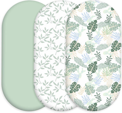 Bedside Sleeper Bassinet Fitted Sheets 20 x 33, 3 Pack Baby Delight Beside Me Dreamer,Babybond,Jimglo,koola,cowiewie,fodoss, Dream On Me Baby Square Bassinet, Pink Animal