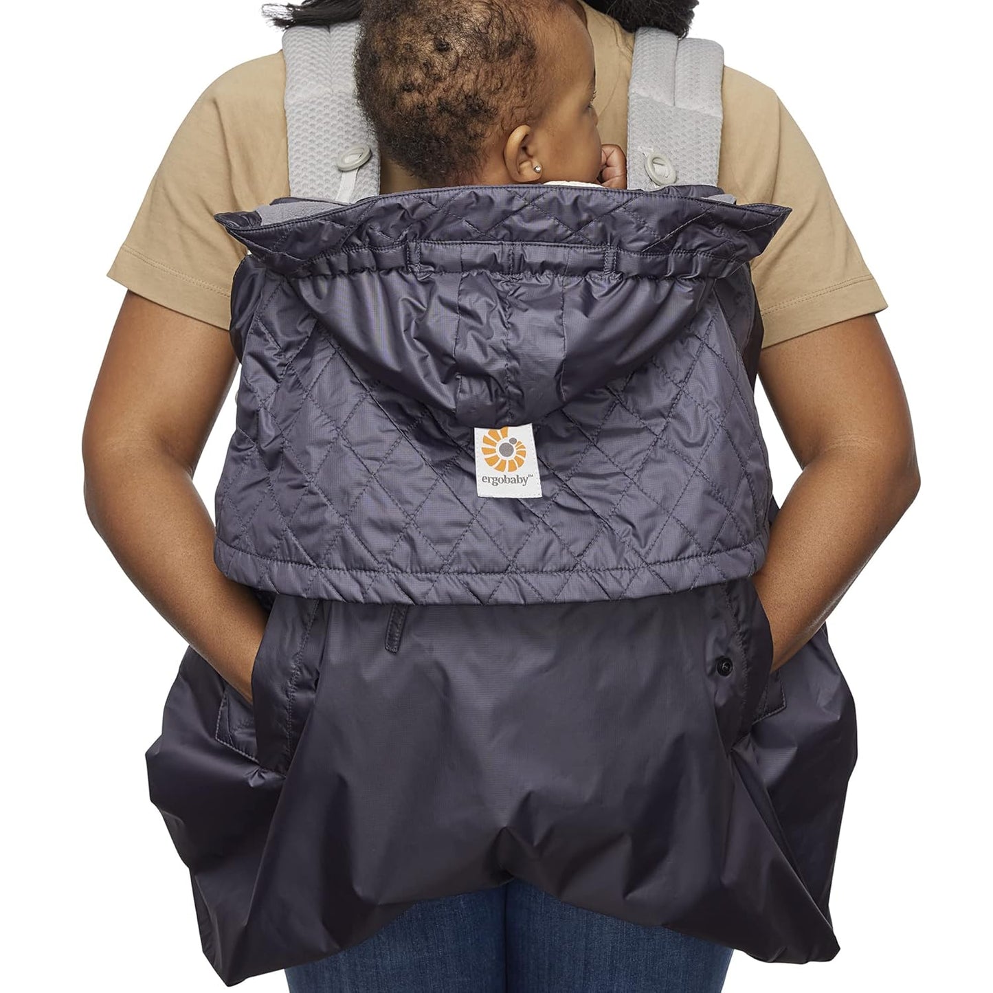 Ergobaby Water Resistant Baby Carrier Rain and Wind Cover, Charcoal