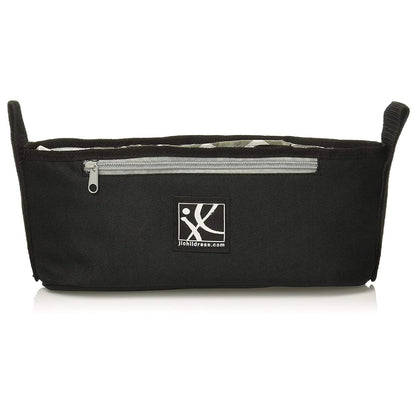 J.L. Childress Cargo 'N Drinks Parent Tray - Universal Stroller Organizer - Stroller Accessory with Insulated Cup Holders and Cell Phone Pocket - for Umbrella Strollers, Doona, Graco and More - Black