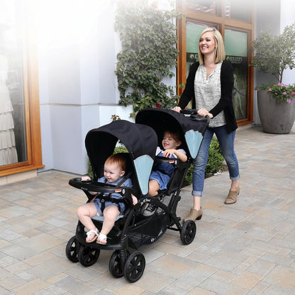 Baby Trend Sit N' Stand® Double 2.0 Stroller, Dash Black
