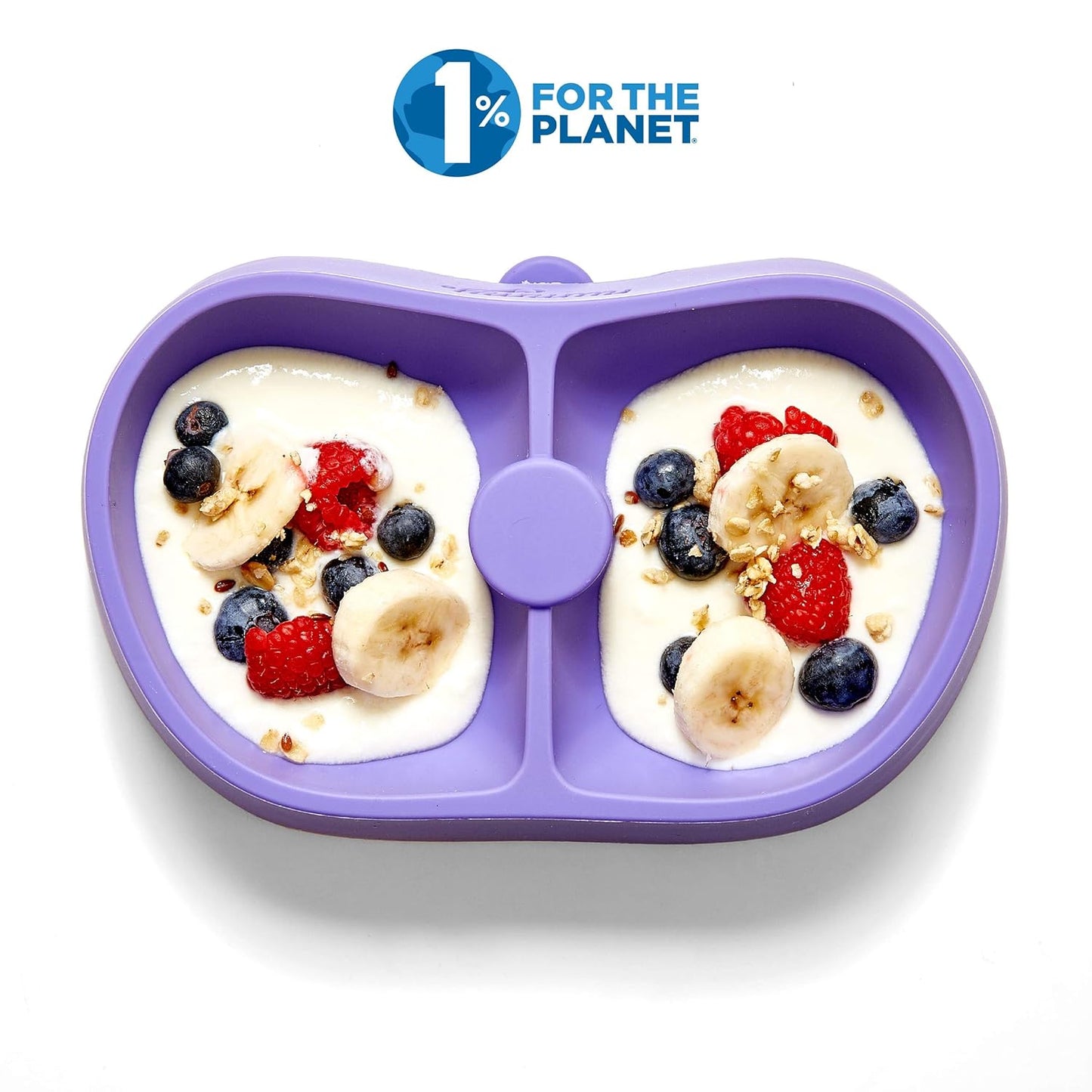 Nummy BOWL - Pure Silicone Bowl with Hidden Suction Cup for Babies and Toddlers | BPA and Phthalate Free | Microwave and Dishwasher Safe | Great Baby Gift (Blue, Puppy Pal Collection)