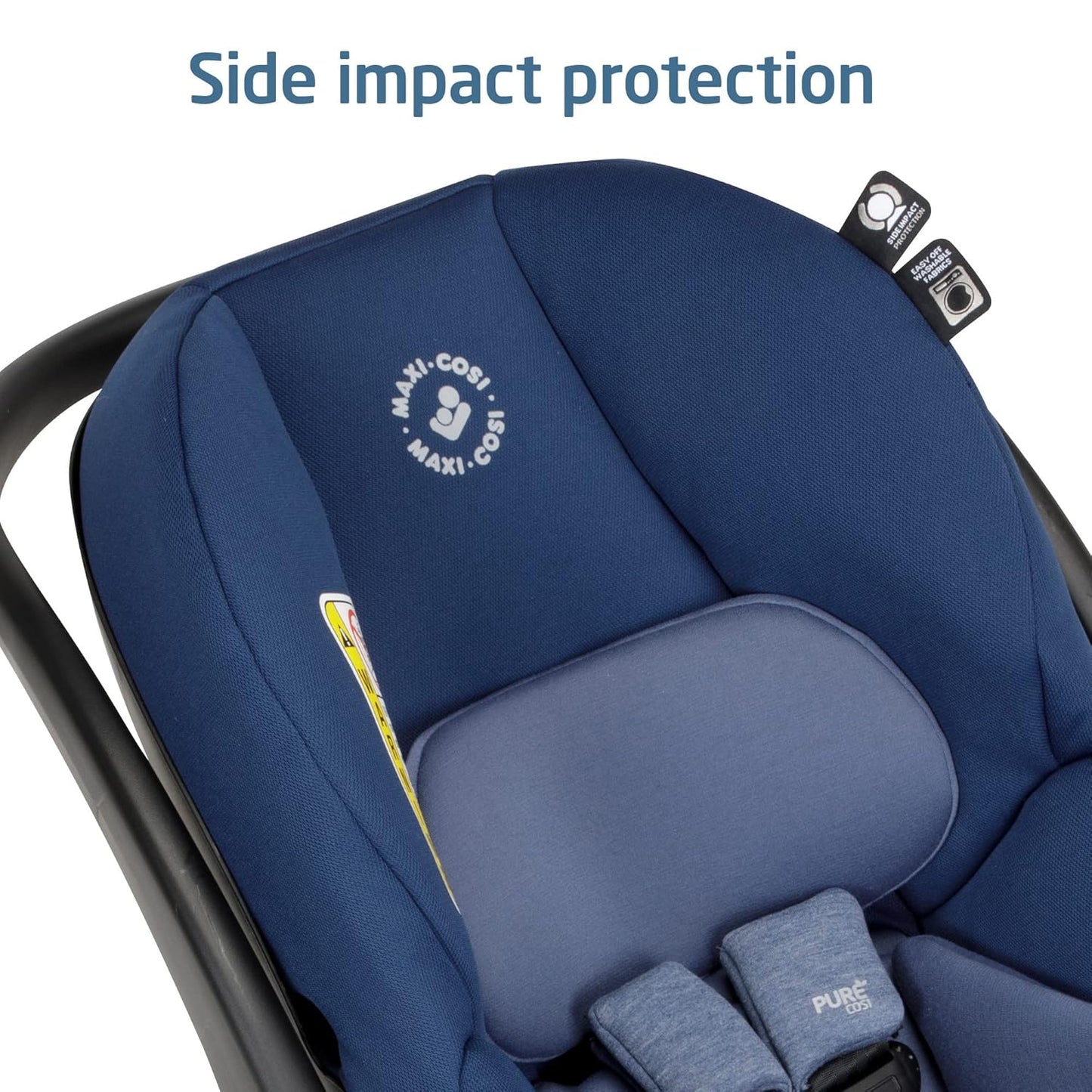 Maxi-Cosi Mico Luxe Infant Car Seat with Base, Rear Facing Car Seat for Babies, Baby Carseat 4-30 lbs, Baby Car Seats, Infant Car Seats, New Hope Tan