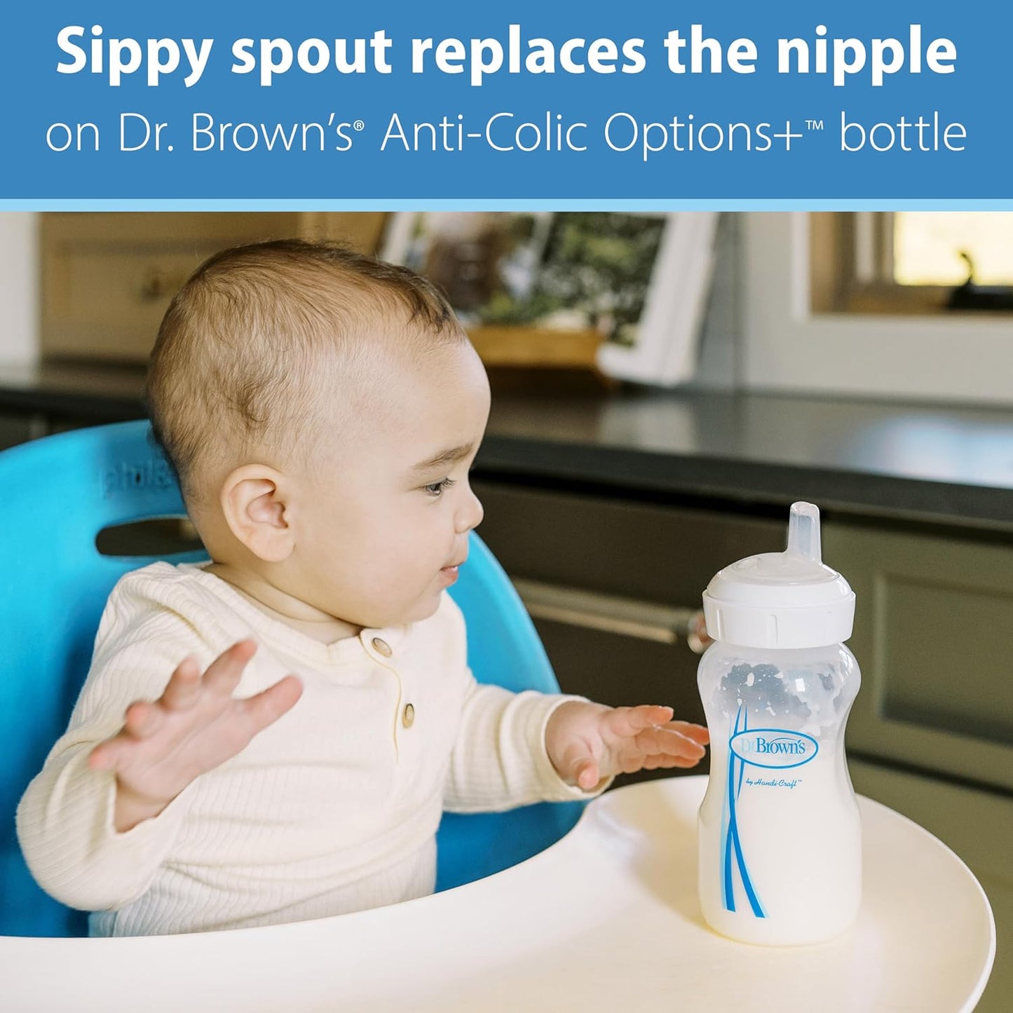 Dr. Brown’s Natural Flow® Level 2 Wide-Neck Baby Bottle Silicone Nipple, Medium Flow, 3m+, 100% Silicone Bottle Nipple, 6 Pack