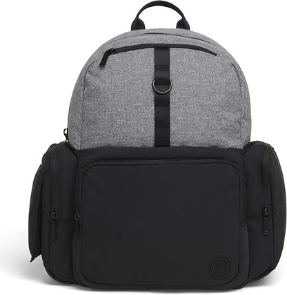 HUGGIES Unisex-adult Day Pack Diaper Backpack, Dark Grey Heather/Black, One Size