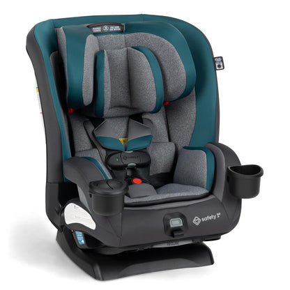 Safety 1st EverSlim 4-in-1 Convertible Car Seat, SecureTech Chest Clip, Ultra-Slim, 4-Mode Infant to Booster, Baby Car Seat, 5-100 lbs, Memory Foam, Office Space