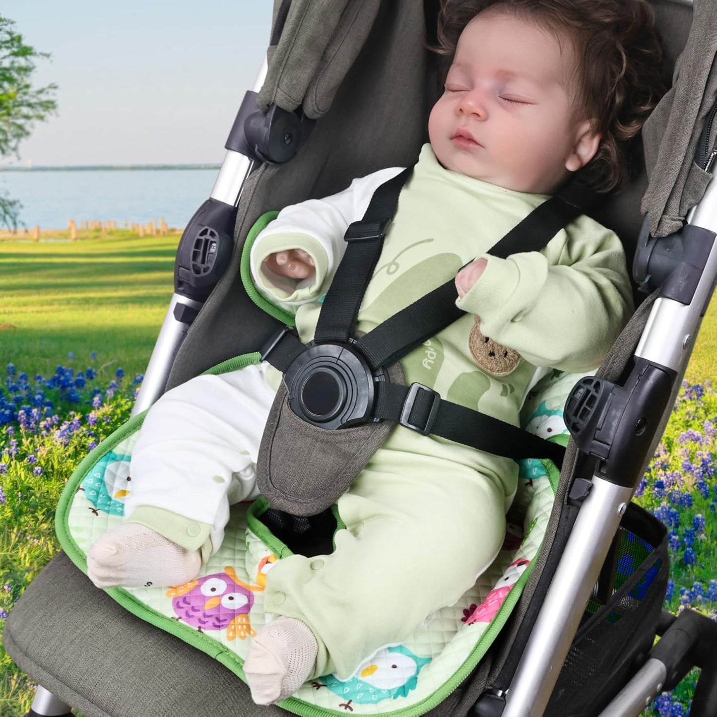 COOLBEBE Infant Car Seat Protector for Potty Training, 2 Pack Dry Waterproof Car Seat Liner Toilet Training for Baby Infant Toddler, Piddle Pads Cover Car Seat Pad for Strollers & Carseat (Grey,2PC)