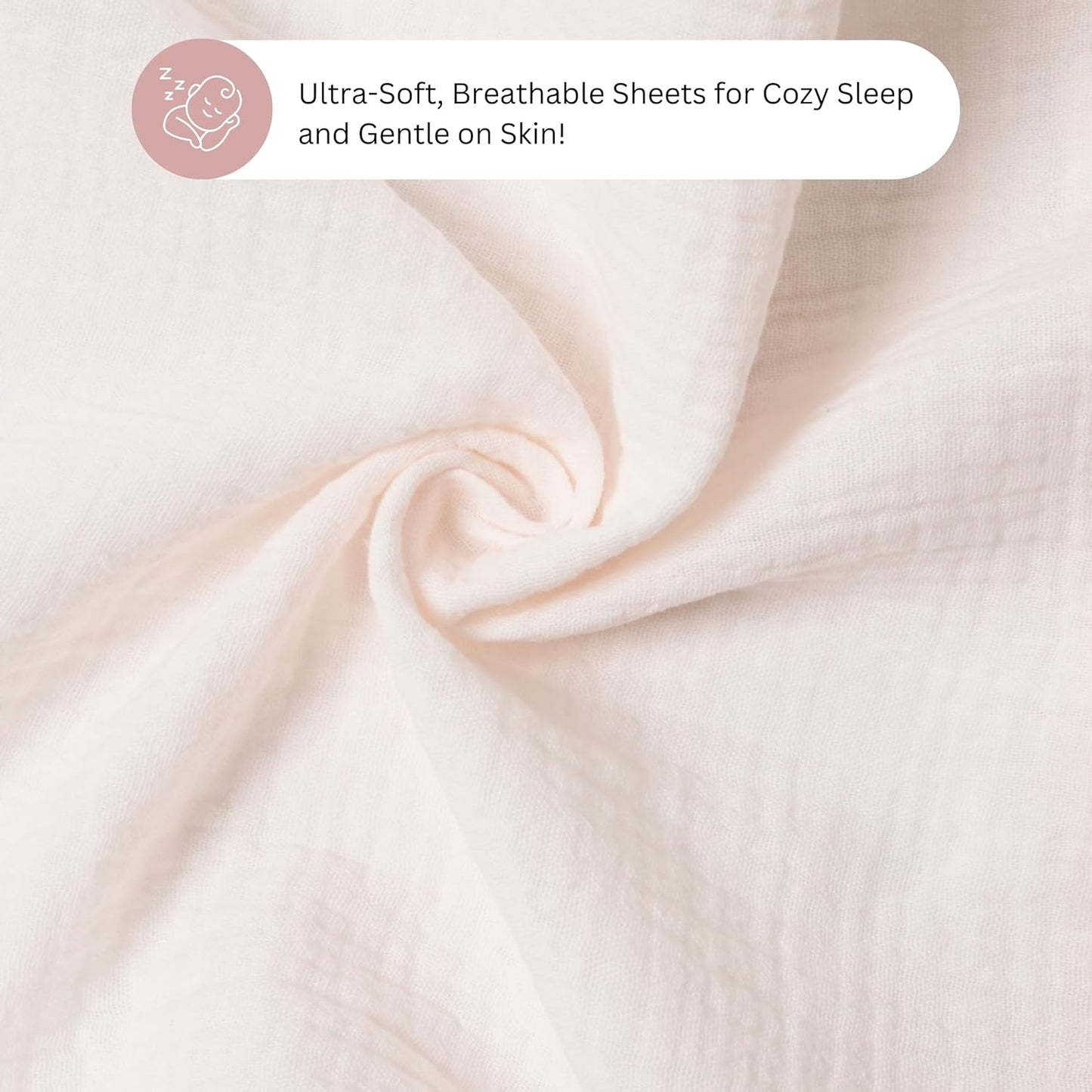 Muslin Bassinet Sheets for Angelbliss, Cowiewie, Amke, Jimglo, Suihuooo, Wayfong Baby Bassinet Bedside Sleeper by TansyPanda, 3PC, 20×33in, Ultra Soft, Breathable, Snug Fit, Unisex Boys Girls, Maadi