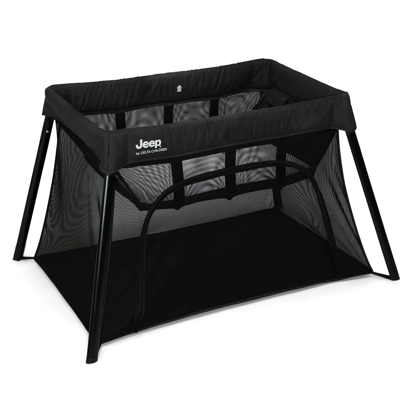 Jeep Horizon Compact Travel 2-in-1 Play Yard and Bassinet, Black