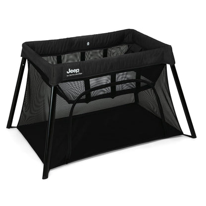 Jeep Horizon Compact Travel 2-in-1 Play Yard and Bassinet, Black