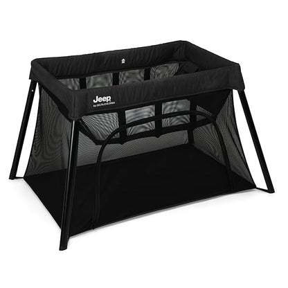 Jeep Horizon Compact Travel 2-in-1 Play Yard and Bassinet, Black