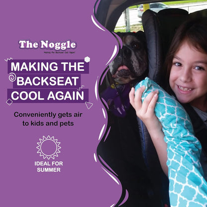 The Noggle-Making The Backseat Cool Again-Quick & Easy to Use Car Travel Accessories for a Comfy Ride Summer or Winter-Air Vent Extender Hose Directs Cool or Warm Air to Your Kids - 8ft, Black Ice